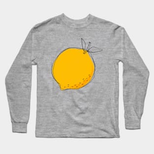 Lemon Hand Drawn Long Sleeve T-Shirt